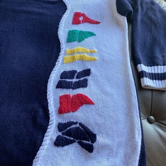 Vintage‎ Jason Maxwell Nautical Navy Sweater - Picture 3 of 12